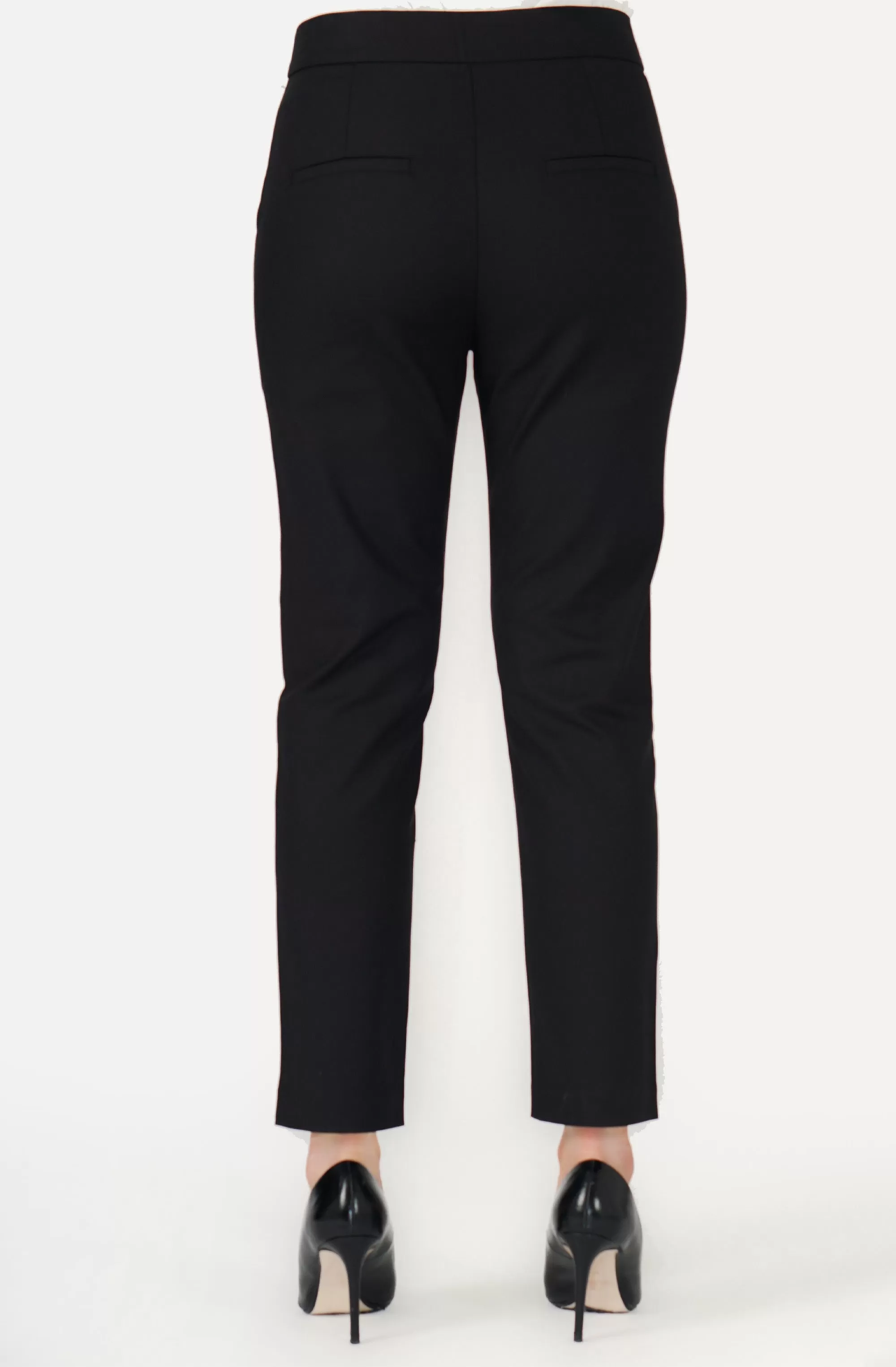 Straight Leg Pant with Embossed Square Buckle