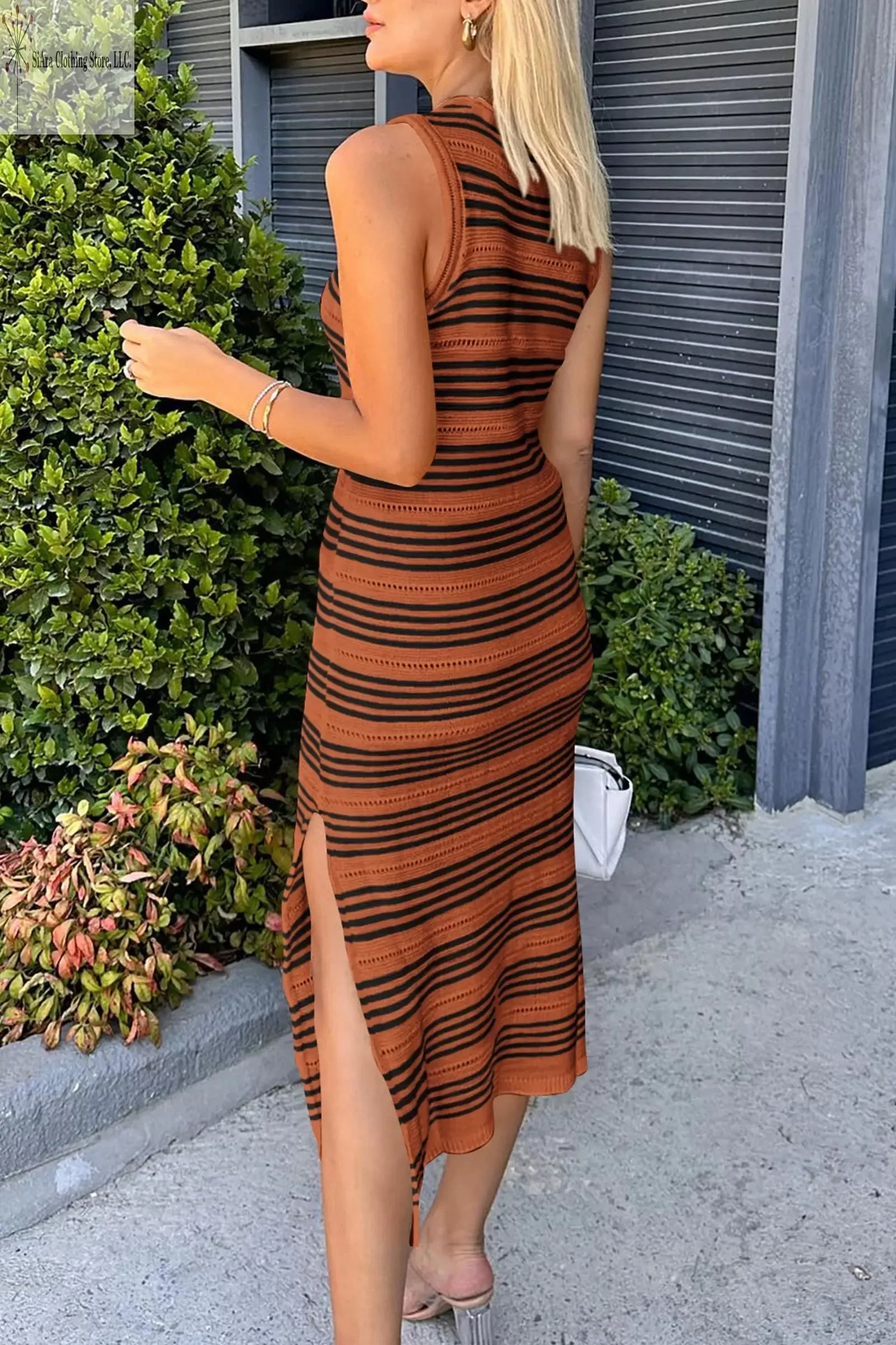 Summer Midi Dress Side Slit