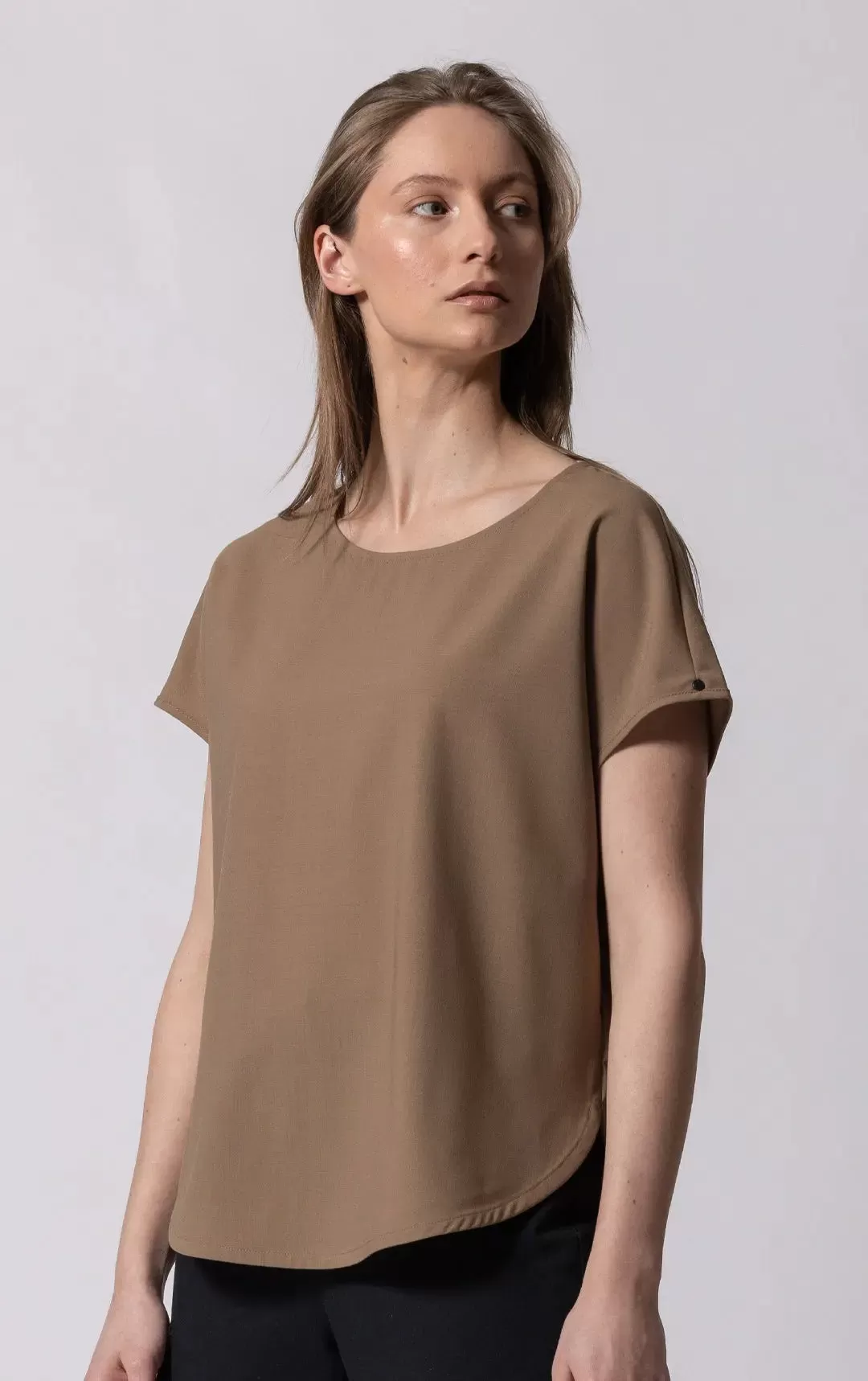 SUMMER WOOL DOLMAN TOP-CLEARANCE