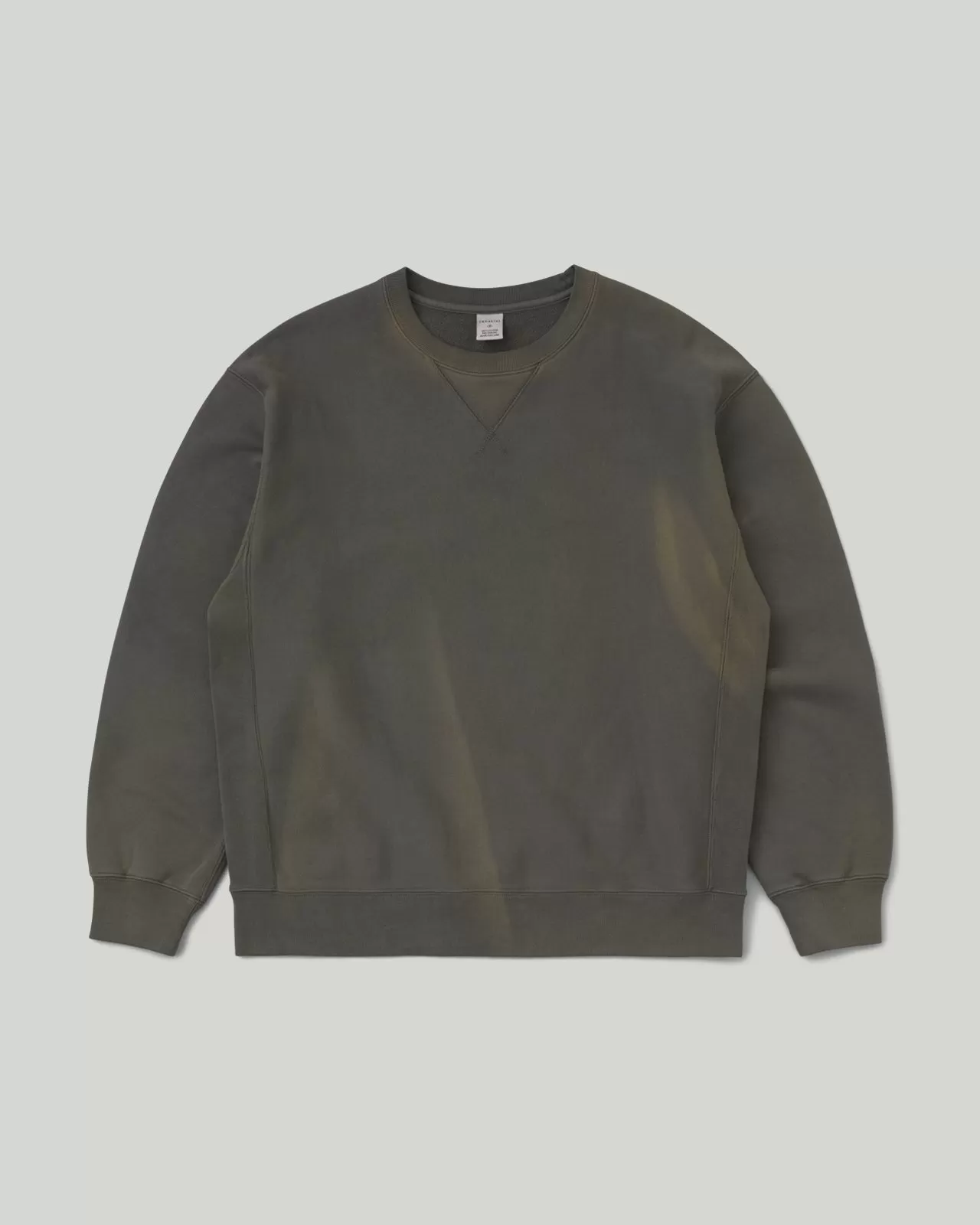 Sun Faded Stock Crewneck Charcoal