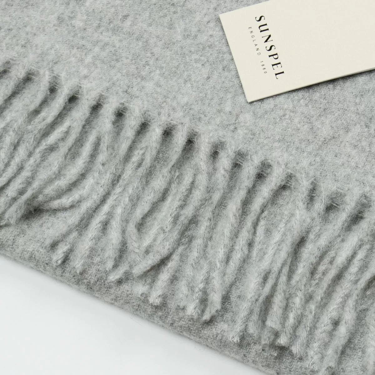 Sunspel - Scarf - Mid Grey Melange