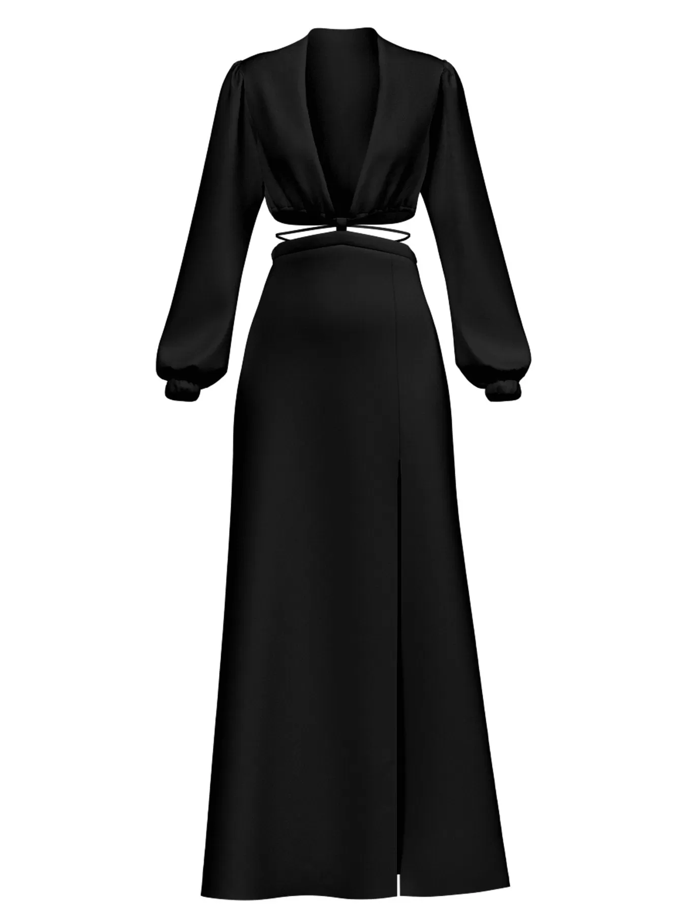 Sustainable Amal Dress - Solid Noir