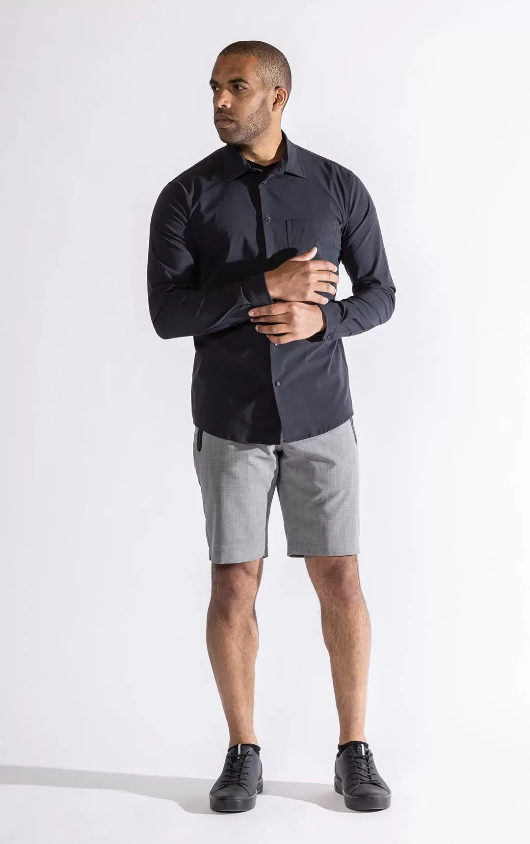 TAILORED SUMMER WOOL BLEND SHORT