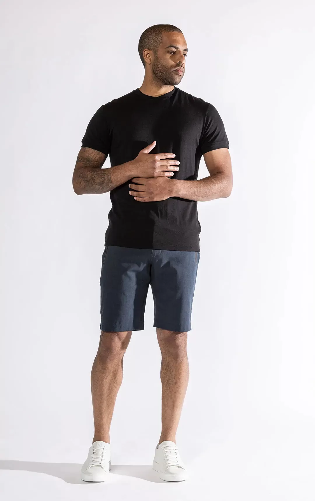 TAILORED SUMMER WOOL BLEND SHORT