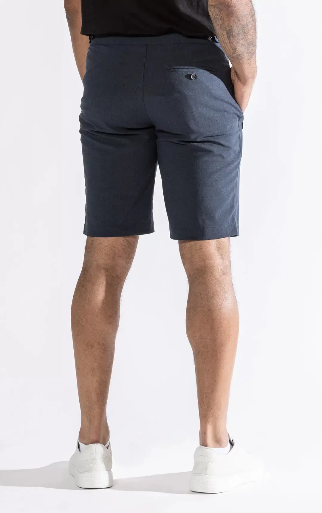 TAILORED SUMMER WOOL BLEND SHORT