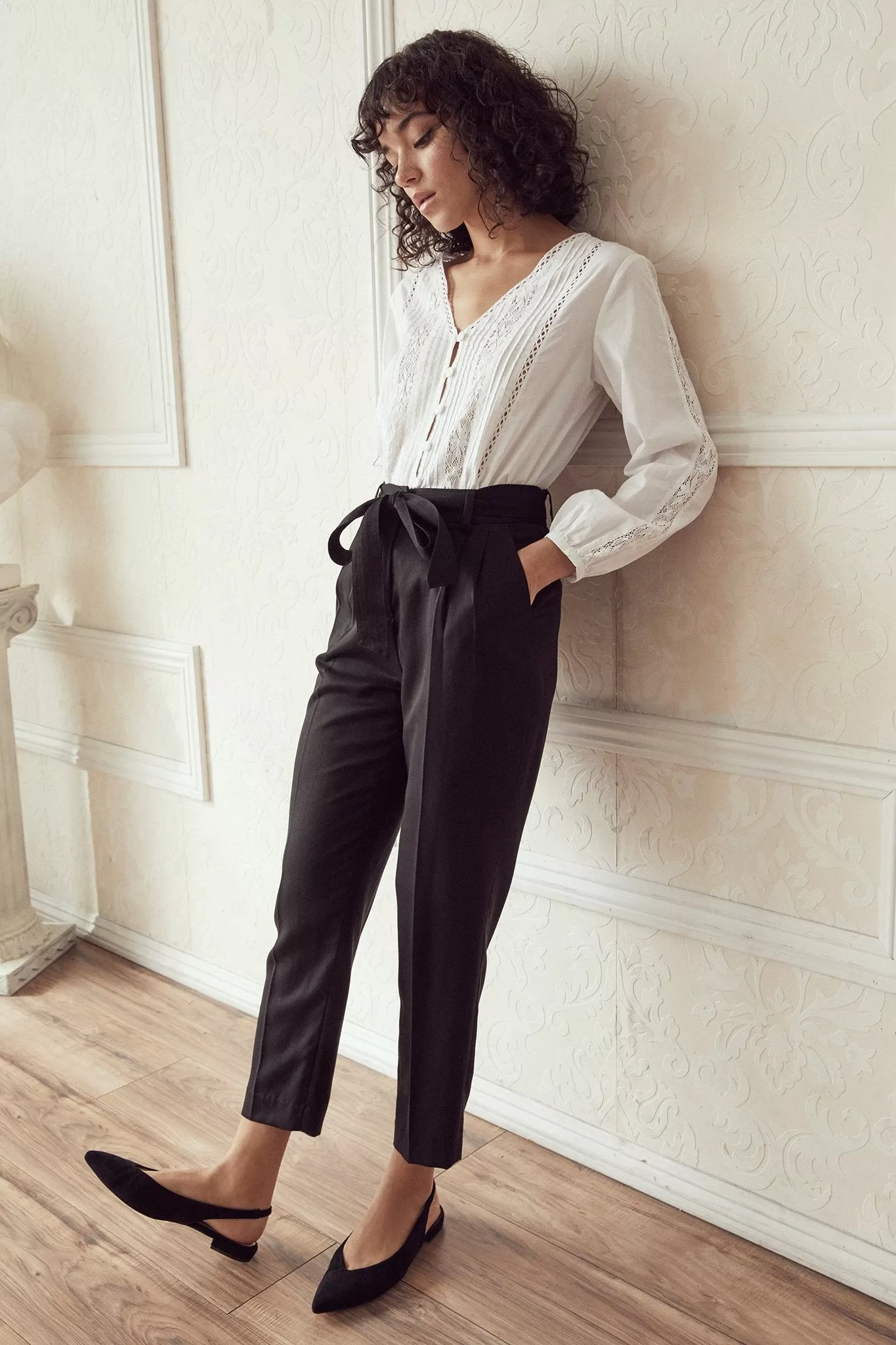 The Pleated High Waist Trouser