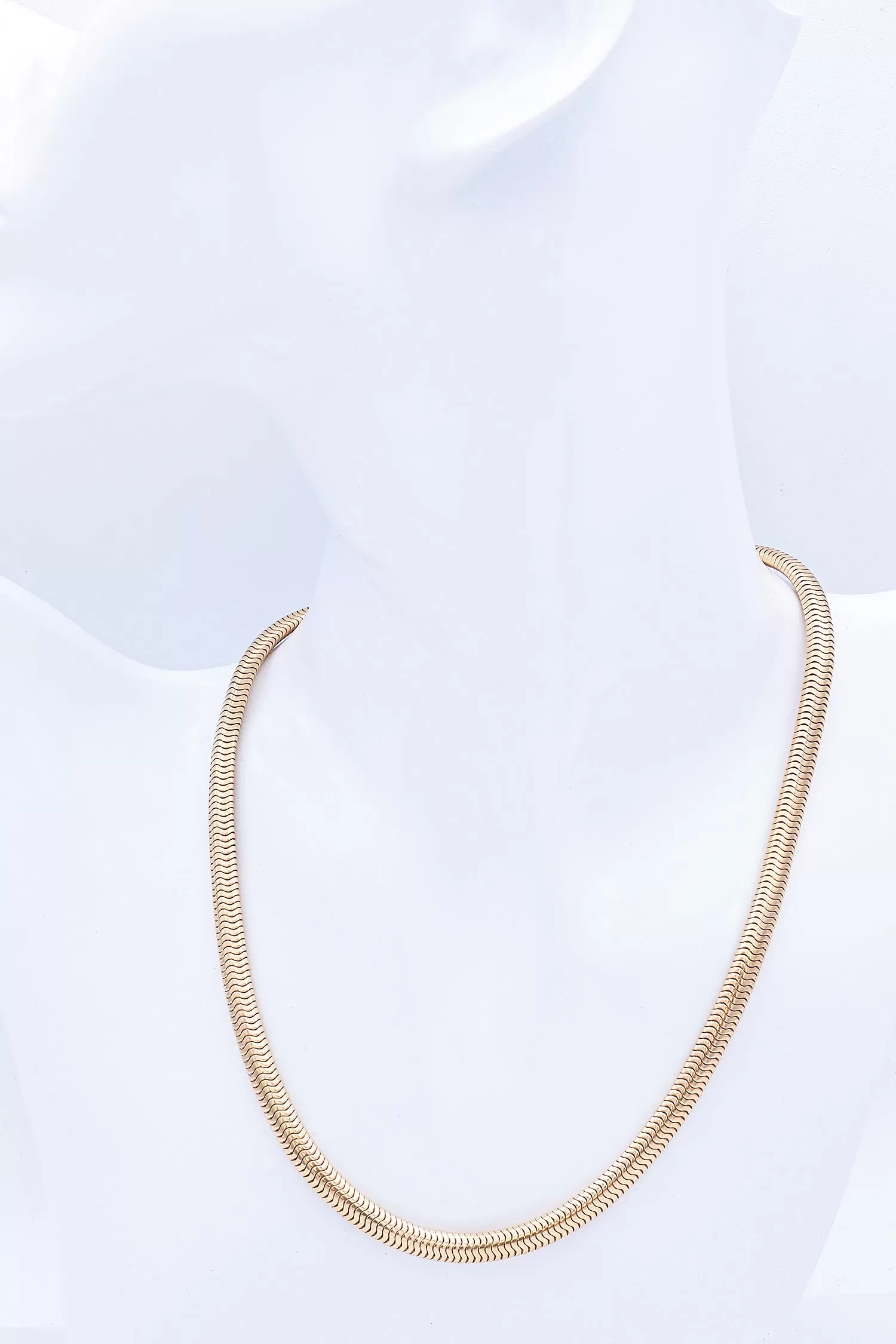 Tiffany & Co. Vintage 14K Yellow Gold Snake Chain Necklace