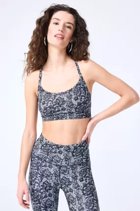 TLC Printed Y-Back Bralette in Lace