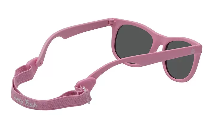 Ugly Fish PB004 Toddler Polarised Unbreakable Sunglasses - Pink Frame/Smoke Lens