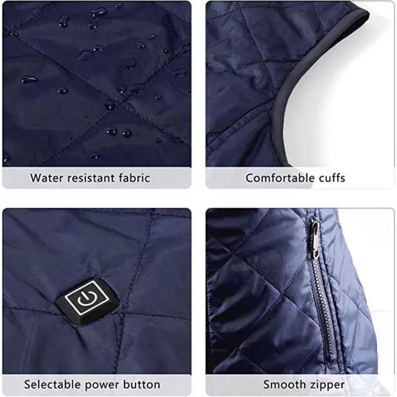 Winter Cotton Vest USB Jacket