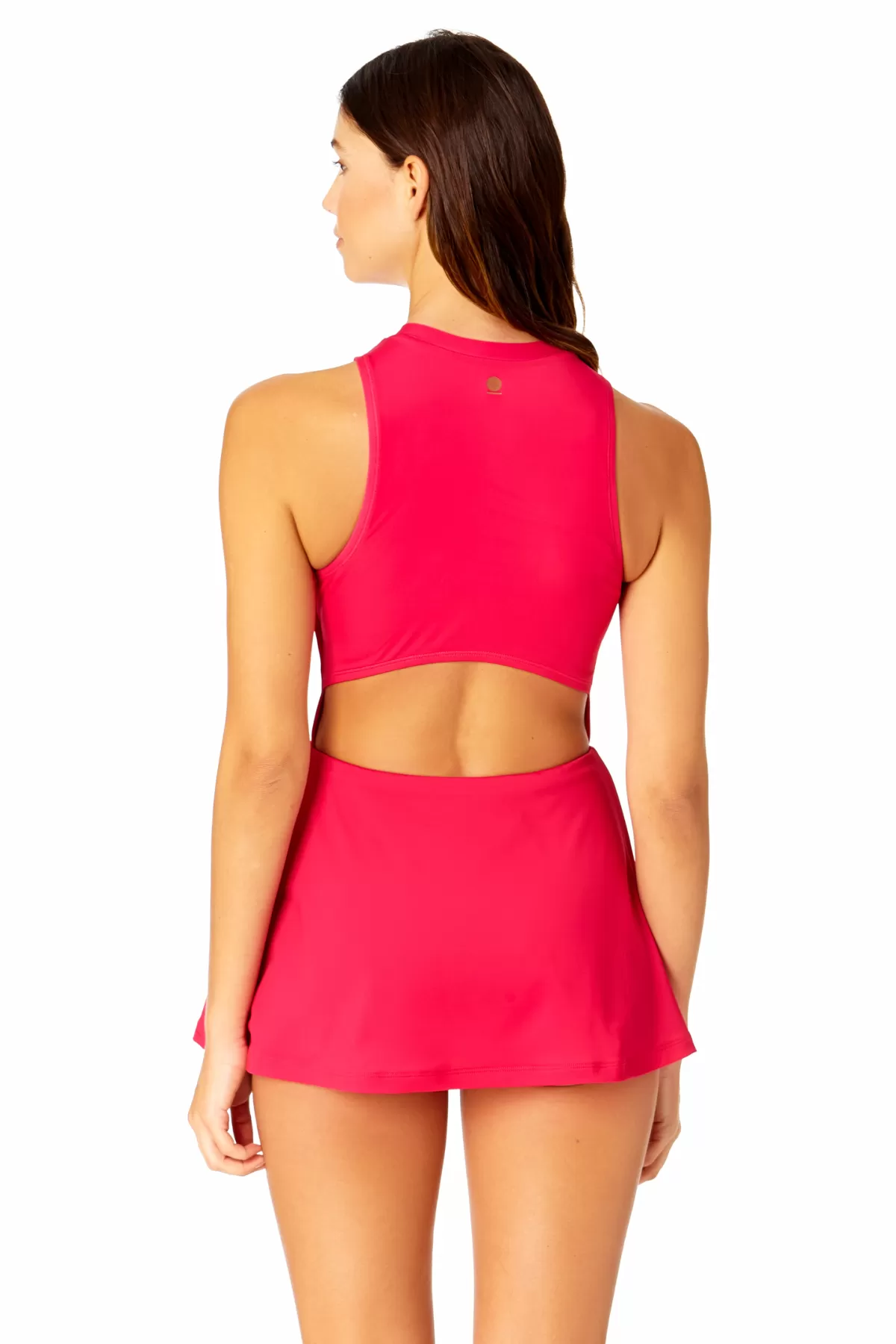 Women's Solid Athletic Swim Dress