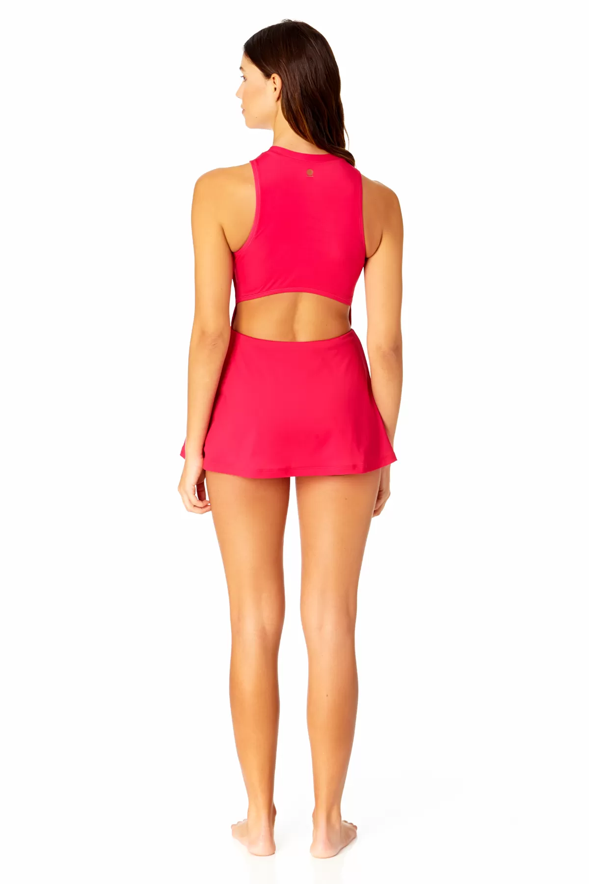 Women's Solid Athletic Swim Dress