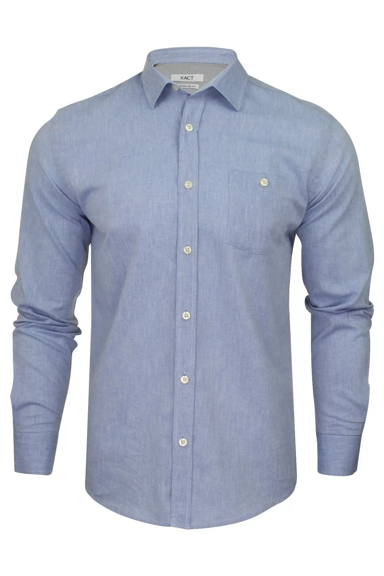 Xact Mens Linen Shirt - Long Sleeved