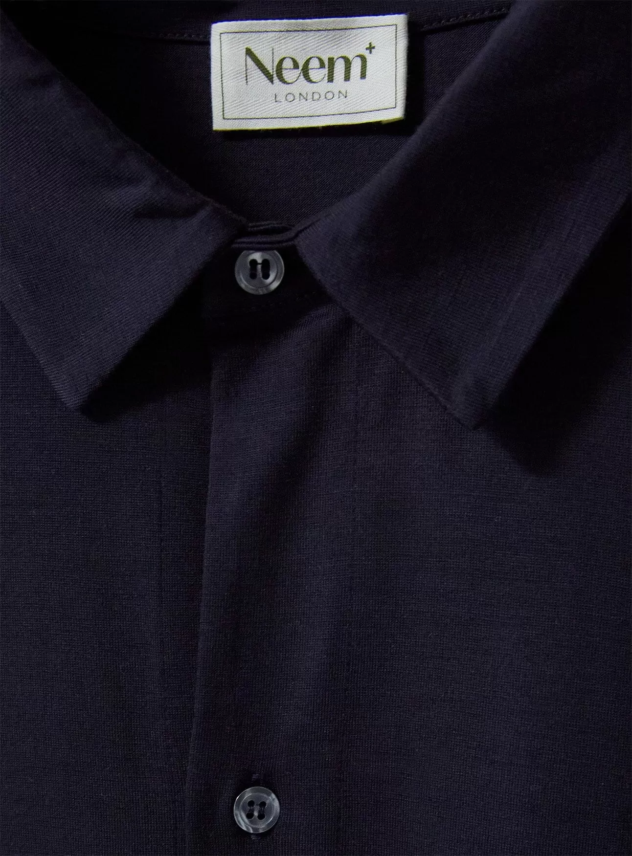 ZQ Merino Super 120s Wool Jersey Navy Shirt